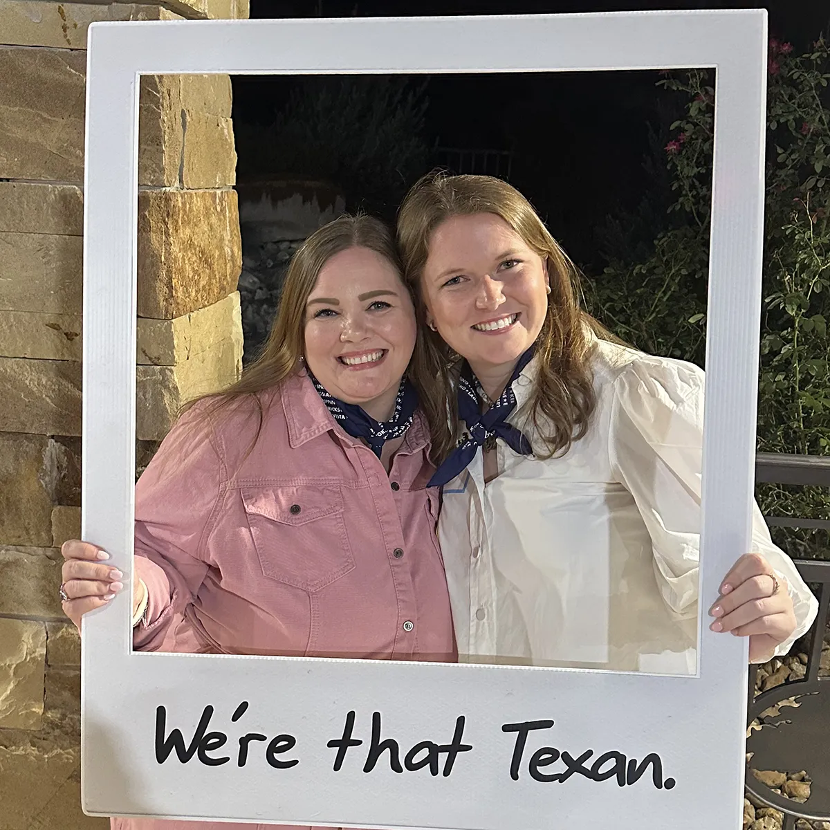 We're that Texan candid