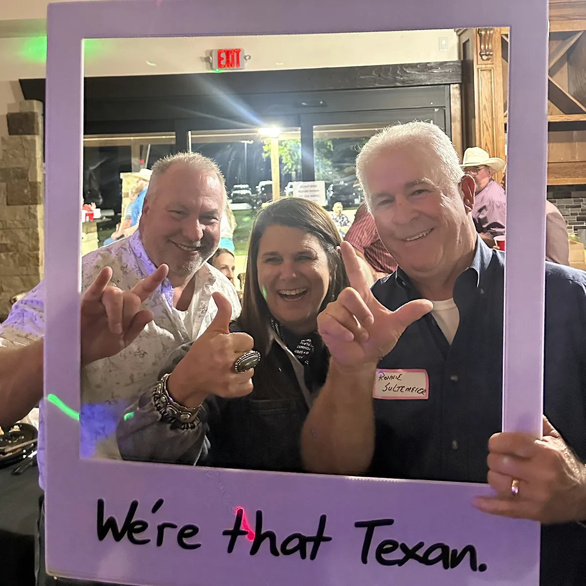 We're that Texan candid