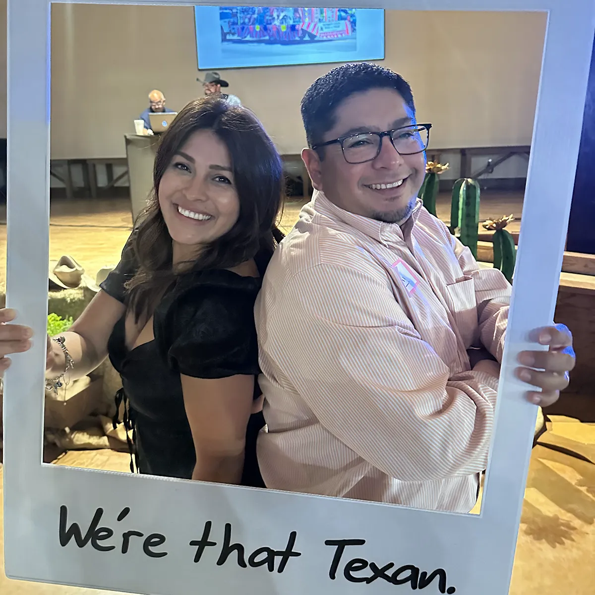 We're that Texan candid