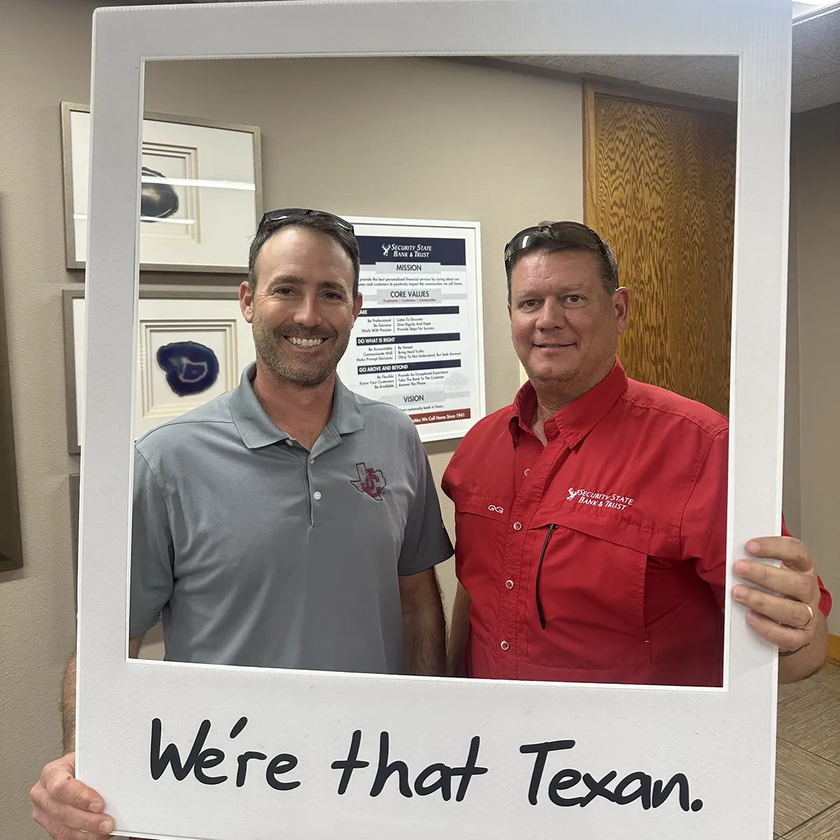 We're that Texan candid