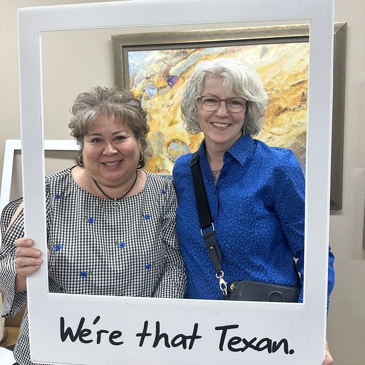 We're that Texan candid