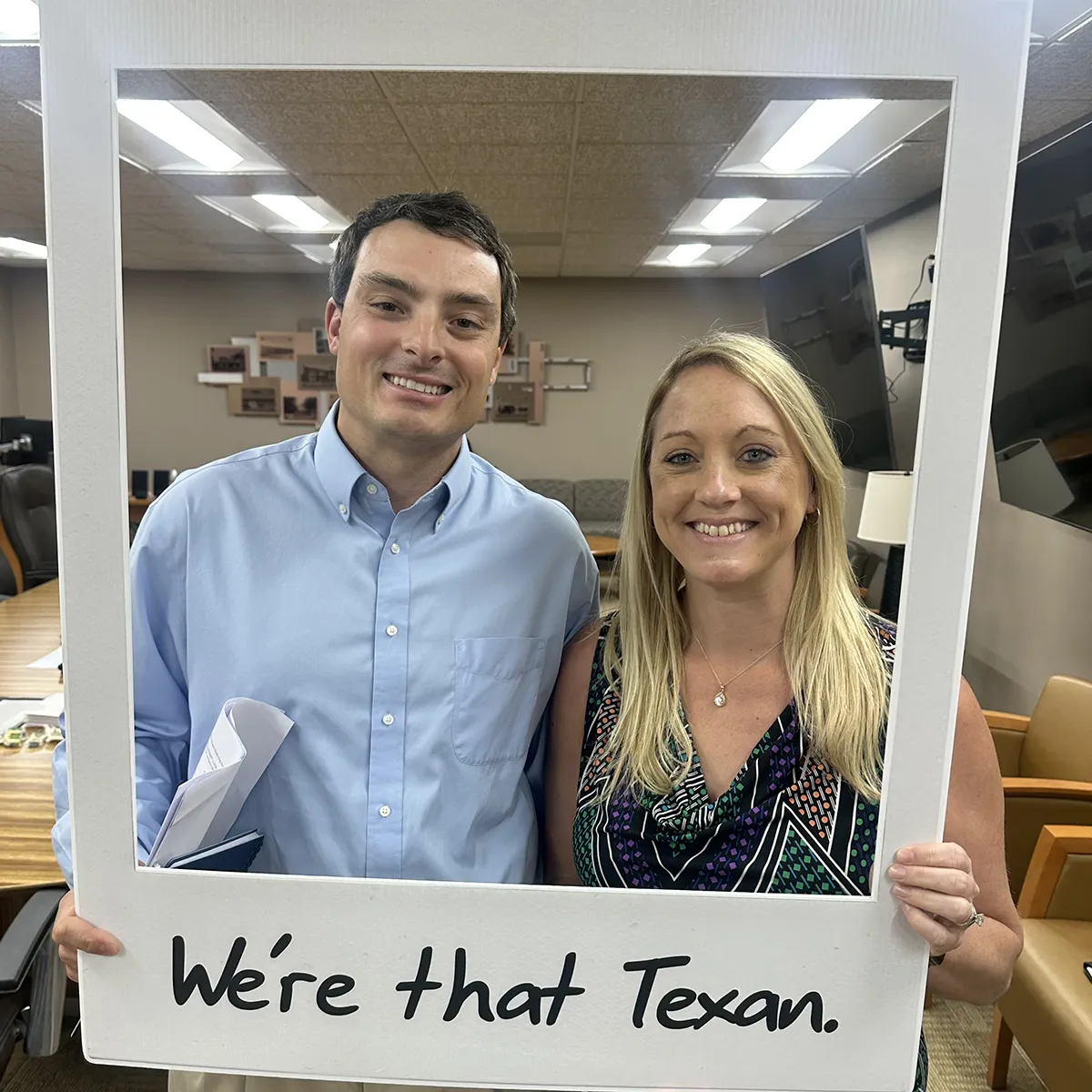 We're that Texan candid