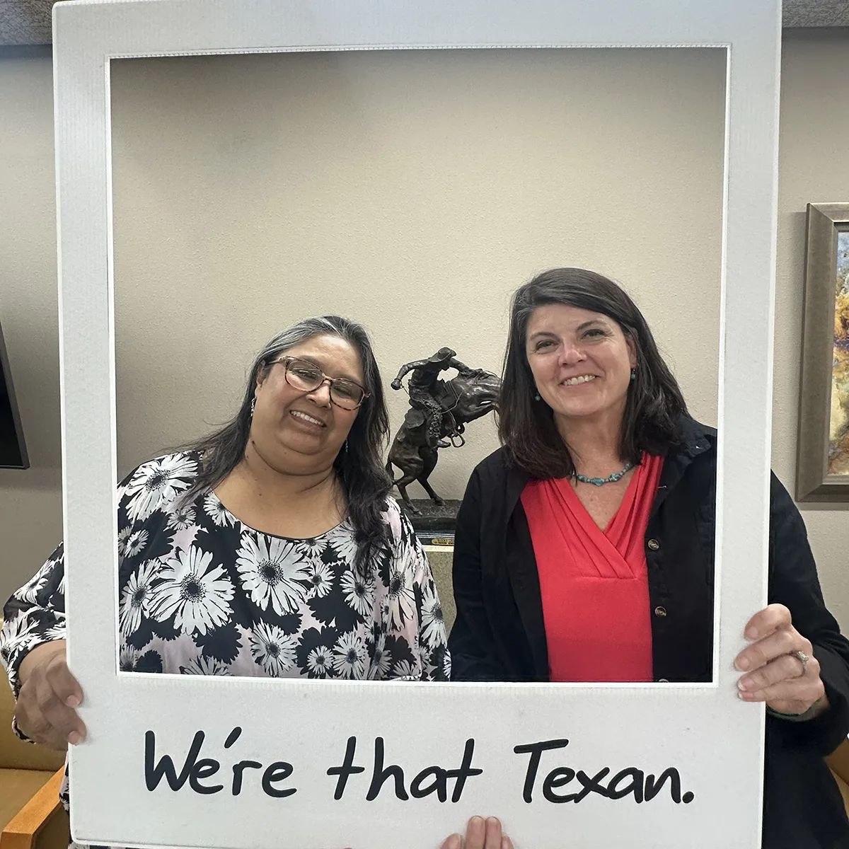 We're that Texan candid